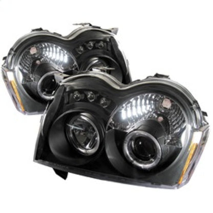 Spyder Jeep Grand Cherokee 05-07 Projector Headlights LED Halo LED Blk Low 9006 PRO-YD-JGC05-HL-BK 5011091