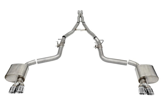 Corsa 15-21 Challenger SRT/Hellcat/Demon/Redeye 2.75in Valved CB DR Exit w/ Twin 3.5in