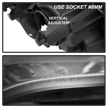SPYDER xTune 11-17 Dodge Grand Caravan Driver Side Headlights - OEM Left (HD-JH-CHRTC08-OE-L) 9042515