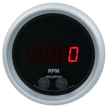 Autometer 85.7mm Black 0-16K RPM Tachometer Sport-Comp Elite Digital Gauge 6798-SC