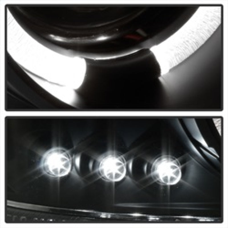 Spyder GMC Sierra 1500/2500/3500 99-06 Projector Headlights LED Halo LED Black
