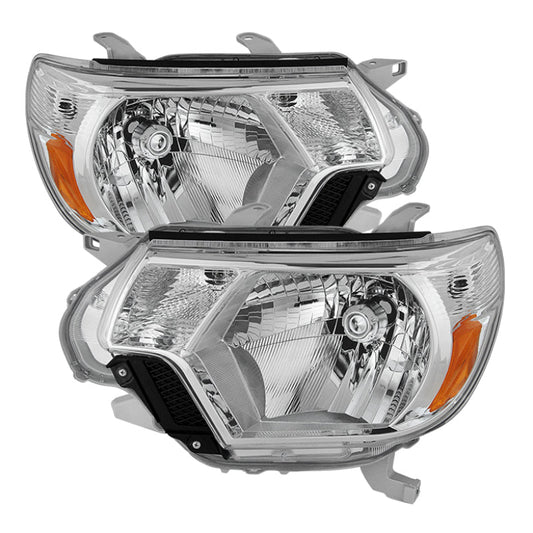 SPYDER Xtune Toyota Tacoma 2012-2015 OEM Style Headlights Chrome HD-JH-TTA12-AM-C 9031083