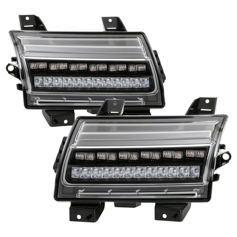 Spyder Jeep Wrangler 2018-2019 (Halogen Model Only) LED Front Bumper Lights