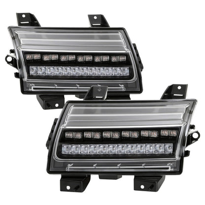 Spyder Jeep Wrangler 2018-2019 (Halogen Model Only) LED Front Bumper Lights