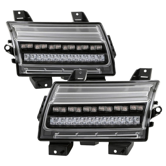Spyder Jeep Wrangler 2018-2019 (Halogen Model Only) LED Front Bumper Lights