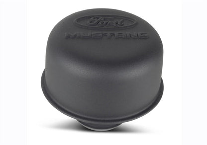 Ford Racing Black Crinkle Finish Breather Cap w/ Ford Mustang Logo 302-221