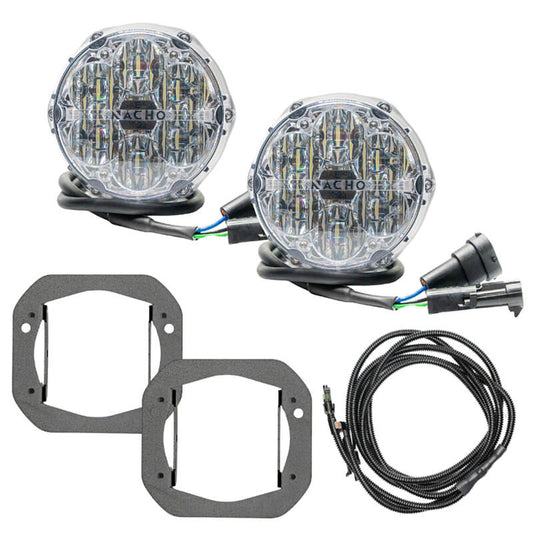 ARB Jeep JL/JT Nacho SAE Only White Plug N Play Fog Light Kit (Bumper Kit) V3JW1KWSO