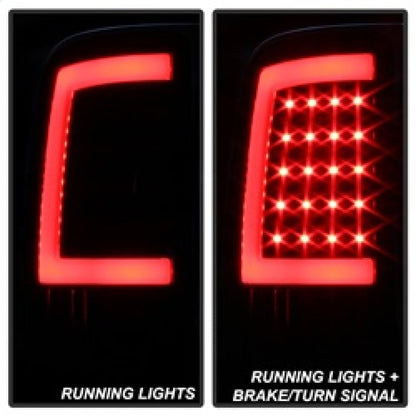 Spyder xTune 07-13 GMC Sierra 1500 LED Tail Lights - Black Smoke (Alt-On-GS07-G2-Led-Bsm)