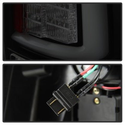 Spyder 09-16 Dodge Ram 1500 Light Bar LED Tail Lights - Black Smoke