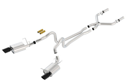 Borla 2011-2012 Mustang GT 5.0L Black Chrome 4.5in Rd Tip ATAK Catback Exhaust 140372BC