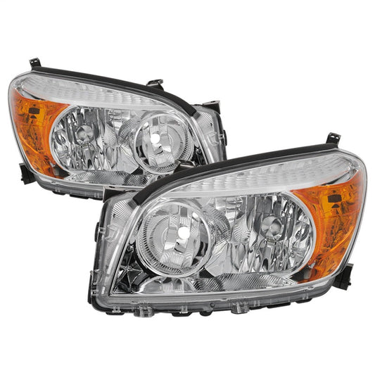 SPYDER xTune 06-08 Toyota RAV4 OEM Style Headlights - Chrome (HD-JH-TRAV06-AM-C) 9042867