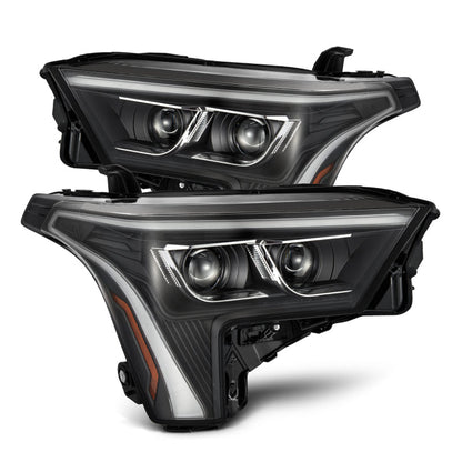 AlphaRex 22-23 Toyota Tundra LUXX-Series Headlights Black w/White DRL - Req 810029 OR 810030 880864 *Discontinued