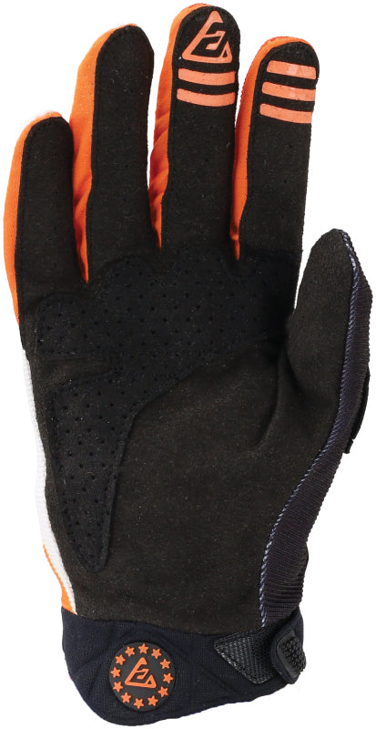 Answer 24 Peak Flo Gloves Black/Hyper Orange/White Youth - XS 442891