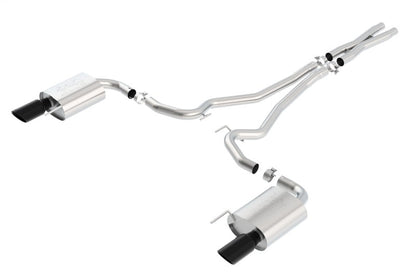 Borla Atak S Cat-Back 15-17 Ford Mustang GT 5.0L V8 MT/AT 2.5in pipe 4in tip (Black Chrome) 140591BC