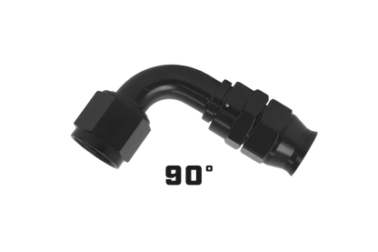 Aeromotive PTFE Hose End - AN-12 - 90 Deg - Black Anodized 15361
