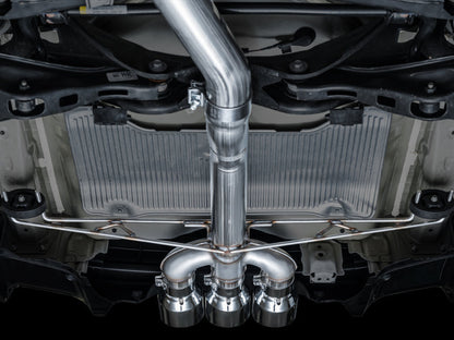 AWE Tuning 2024 Acura Integra Type S DE5 FWD Track Edition Exhaust w/ Triple Chrome Silver Tips 3020-52335