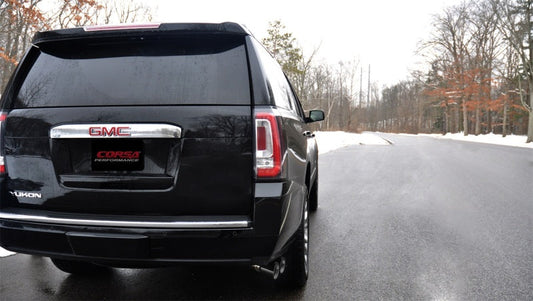 Corsa Performance 15-16 GMC Yukon Denali 6.2L V8 Single Side Exit Cat-Back Exhaust — 0W28V