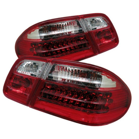 SPYDER Xtune Mercedes Benz W210 E-Class 96-02 LED Tail Lights Red Clear ALT-CL-MBW210-LED-RC 5020642