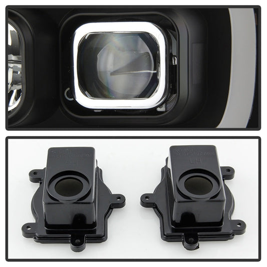 Spyder 07-14 Chevy Suburban/Tahoe V2 Projector Headlights LED Turn Sig Black PRO-YD-CSUB07V3-SB-BK 5086242