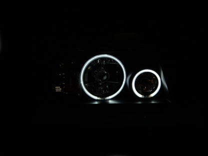 Anzo 2001-2011 Ford Ranger Projector Headlights w/ Halo Black (CCFL) 1 pc