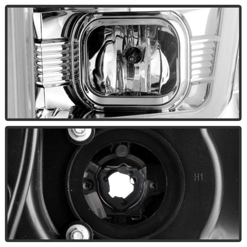 Spyder Ford F-250/350/450 08-10 V2 High-Power LED Headlights-Switch Back-Chrome