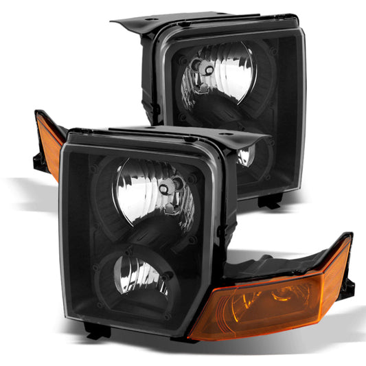 SPYDER Xtune Jeep Commander 06-10 Crystal Headlights Black HD-JH-JCOM06-AM-BK 9023231