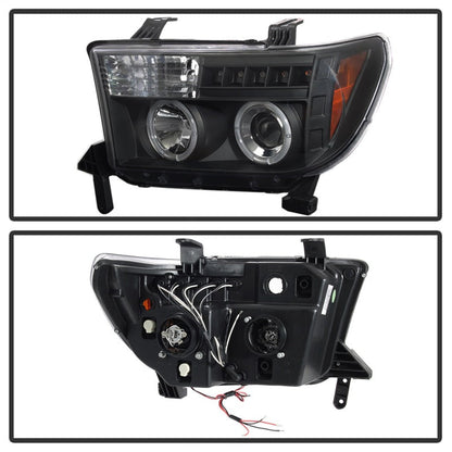 Spyder Toyota Tundra 07-133 Projector Headlights LED Halo LED Blk PRO-YD-TTU07-HL-BK 5012029