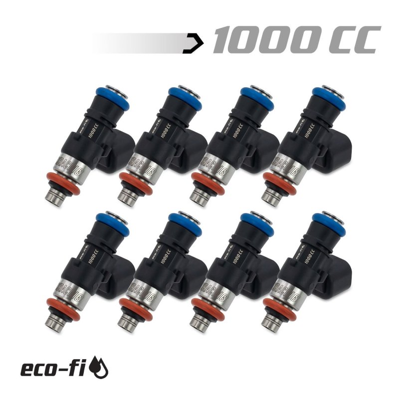 BLOX Racing Eco-Fi Street Injectors 1000cc/min GM LS3/LS7 (Set of 8) Bxef-04914-1000-8