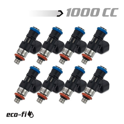BLOX Racing Eco-Fi Street Injectors 1000cc/min GM LS3/LS7 (Set of 8) Bxef-04914-1000-8