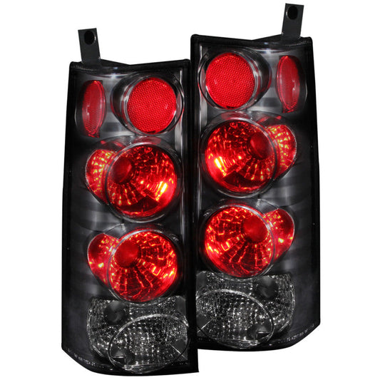 Anzo 2003-2015 Chevrolet Express Taillights Black