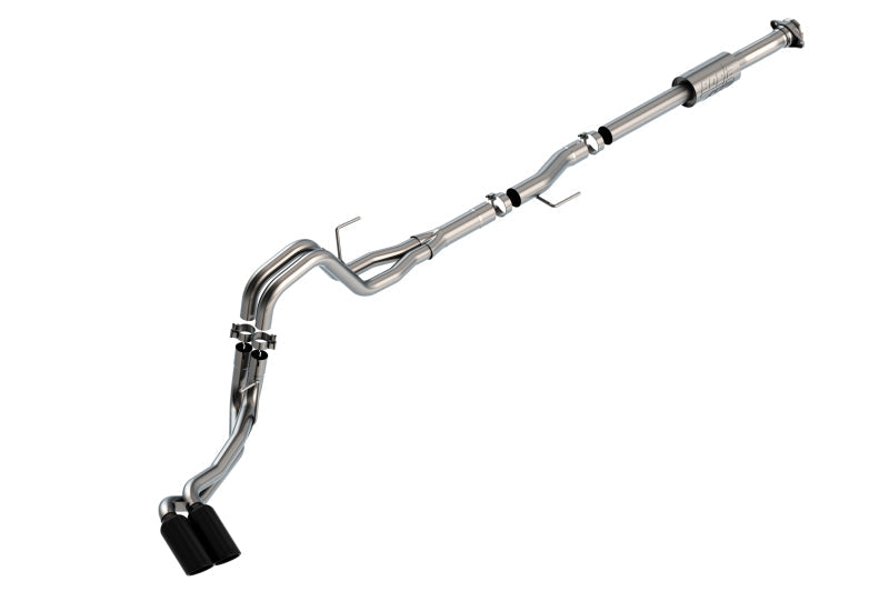 Borla F-150 2021 2.7L/3.5L 4dr CC SB EC STB Lari/King R/Plinum/LTD 3/2.25 DSE CB AK BLK