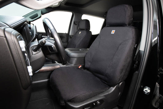 Covercraft 2024+ Ford Ranger SuperCrew Carhartt Super Dux SeatSaver Cust Front Row Seat Covers - Blk SSC2617COBK