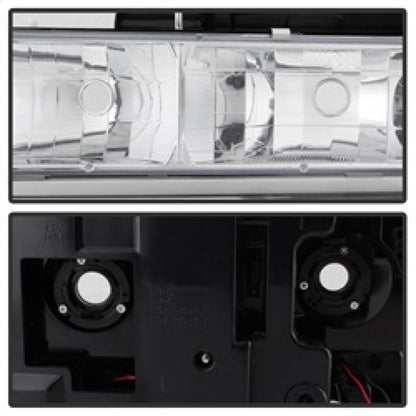 SPYDER Xtune 92-94 Blazer Full Size Corner/LED Bumper Headlights Chrome HD-JH-CCK88-LED-AM-C-SET 5069559