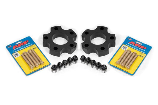 BMR Suspension BMR 05-13 Chevrolet Corvette C6 Wheel Spacer Kit Front 1.25in Wide M12 Studs Shank Lugs - Black WSK560