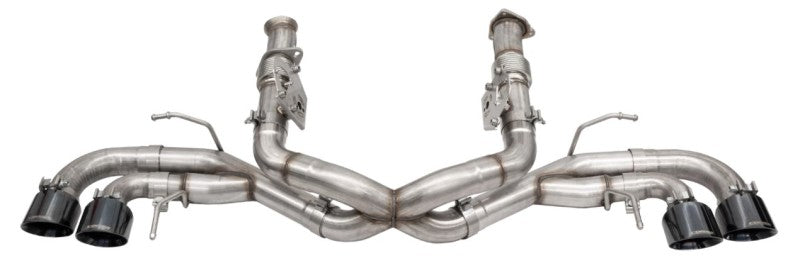 Corsa 2020 Corvette C8 3in Xtreme Cat-Back Exhaust 4.5in Black Quad Tips