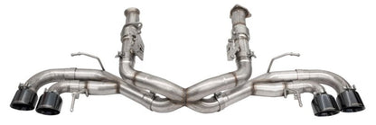 Corsa 2020 Corvette C8 3in Xtreme Cat-Back Exhaust 4.5in Black Quad Tips