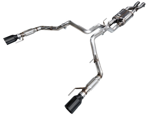 AWE Tuning AWE Gen 3 Ford Raptor SwitchPath Exhaust  - Diamond Black Tips 3025-33356