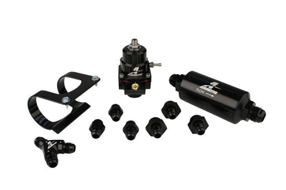 Aeromotive EFI Dual Rail Regulator System, Fuel, Stealth, Filter, Filter Brack