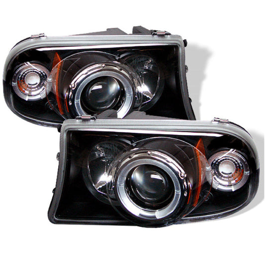 Spyder Dodge Dakota 97-04/Durango 98-03 1PC Projector Headlights LED Halo LED Blk PRO-YD-DDAK97-BK 5009784