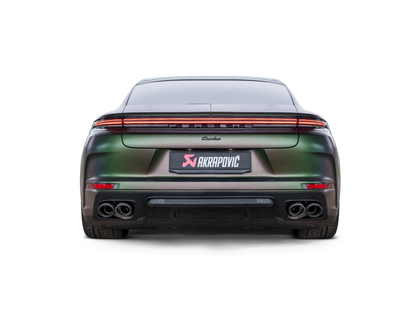 Akrapovic 2024+ Porsche Panamera Slip-On Line (Titanium) w/ Carbon Tips: Requires V6 or V8 fit kit S-PO/T/5H