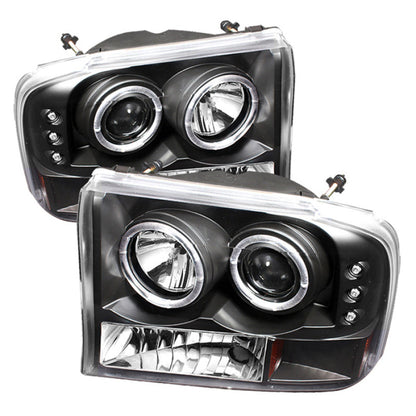 Spyder Ford F250 Super Duty 99-04 Projector Version 2 LED Halo LED Blk