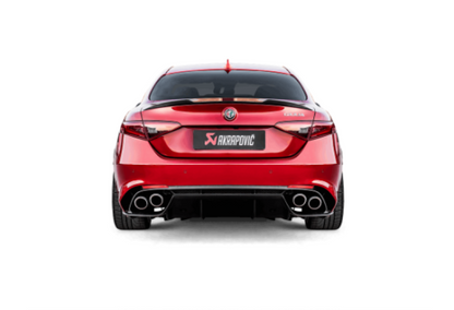 Akrapovic 17-19 Alfa Romeo Giulia Quadrifoglio Evolution Line Cat Back (Titanium) S-AR/TI/1H