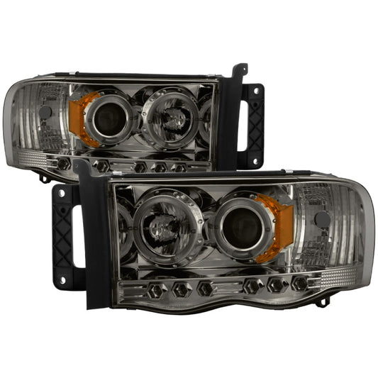 Spyder Dodge Ram 1500 02-05/Ram 2500 03-05 Projector Headlights LED Halo LED Smke PRO-YD-DR02-HL-SMC 5009999