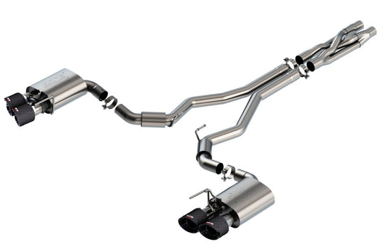 Borla 2020 Ford GT500 5.2L AT 3in ATAK CatBack Exhaust w/ Carbon Fiber Tips 140837CF