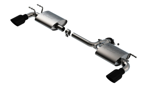 Borla 19-21 Mazda 3 Hatchback 2.0/2.5L NA S-Type Axle-back Black Chrome Tips 11970BC