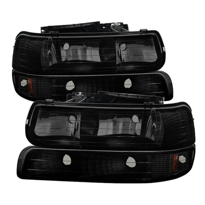 SPYDER Xtune Chevy TahOE 00-06 Amber Crystal Headlights w/ Bumper Lights Black Smoke HD-JH-CSIL99-SET-BSM 9030246