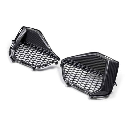Anderson Composites 2024 Ford Mustang GT Carbon Fiber Front Bumper Inserts AC-FBI24FDMUGT