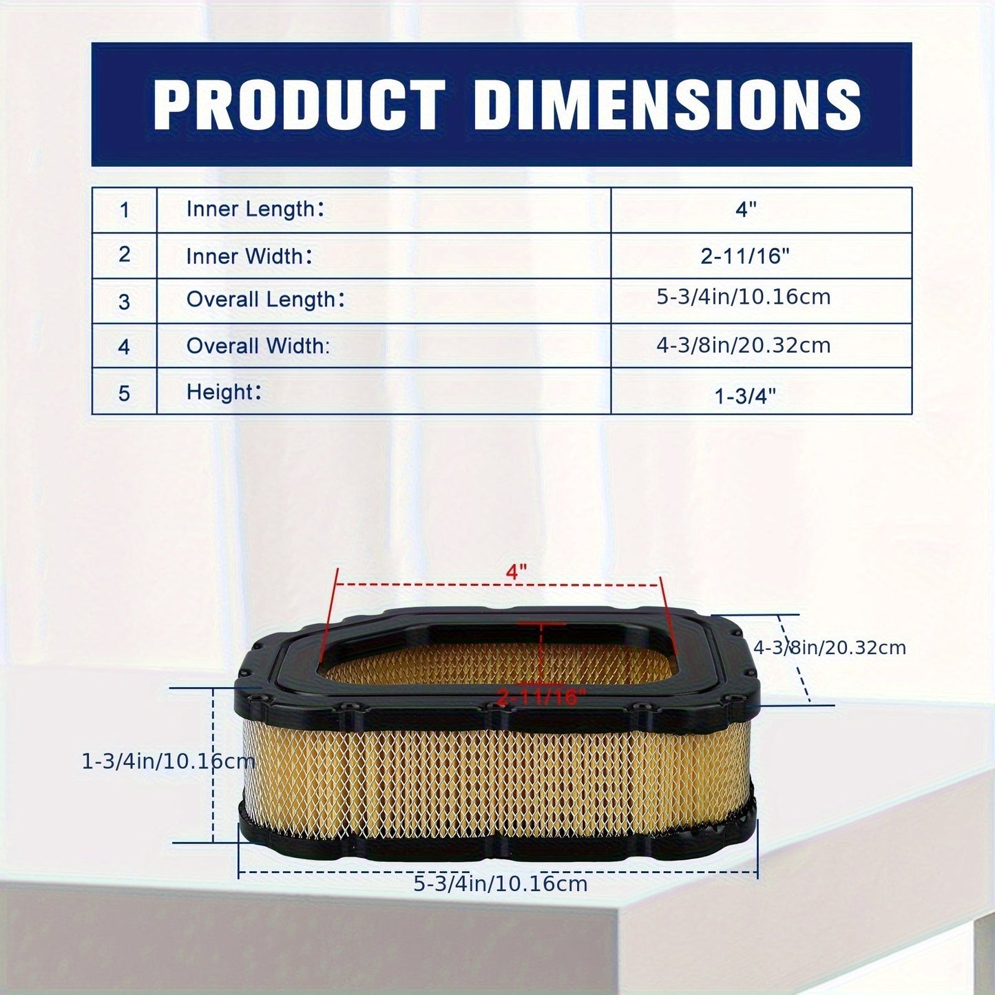 Air Filter for Kohler SV715 SV720 SV730 — Replaces 32-083-03-S