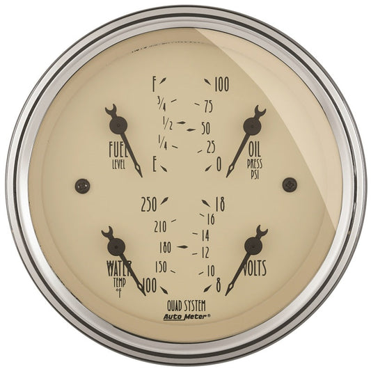 Autometer 3-3/8in A/B Quad Gauge ATM1812