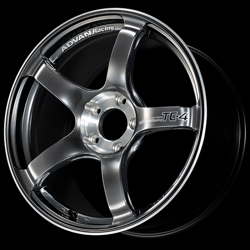 Advan TC-4 SE 18x10.5 / +15 Offset / 5x114.3 / 73mm Bore / Racing Hyper Black and Diamond Cut YADS8L15EHBF
